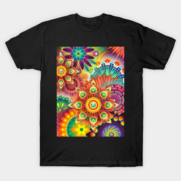 Colorful Flowers T-Shirt by holidaystore